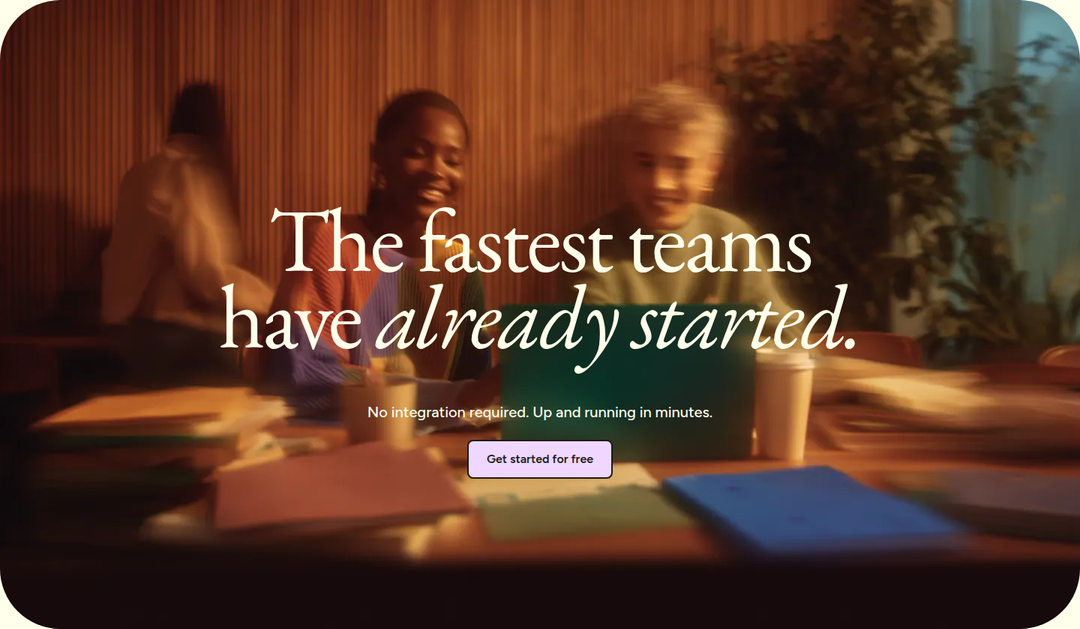 The Fastest Teams Have Already Started section from Wispr Flow