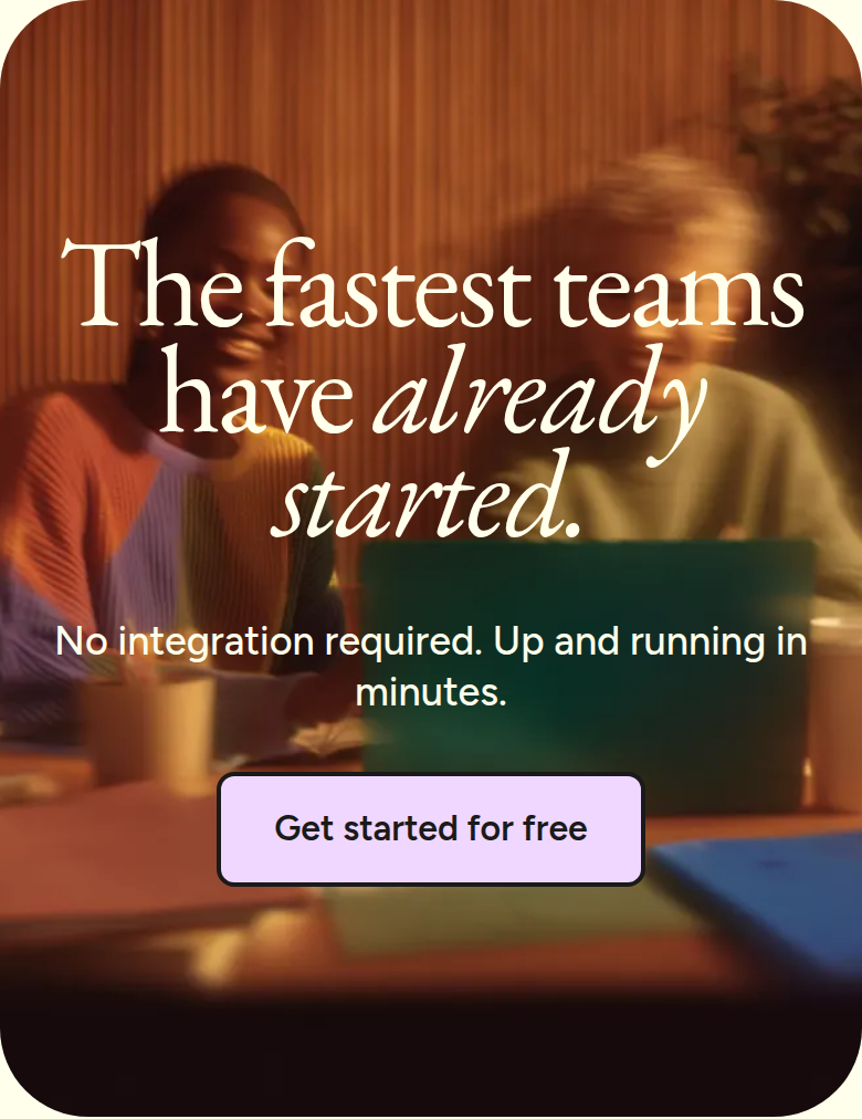 The Fastest Teams Have Already Started section from Wispr Flow, on a phone