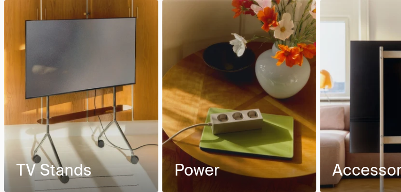 TV Stands, Power and Accessories section from Pedestal, on a phone