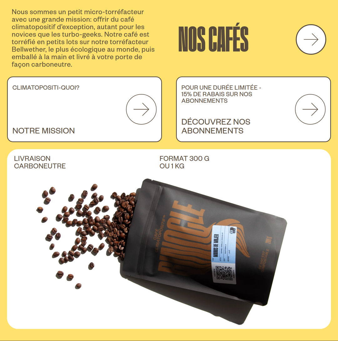 Nos Cafés section from Café Binocle