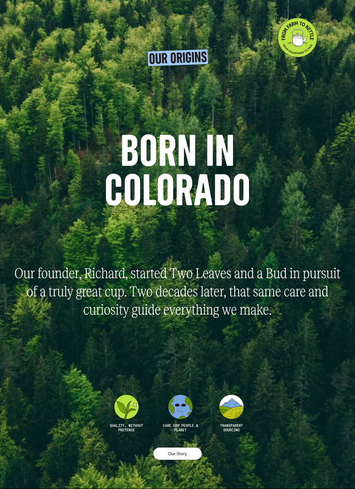 Born in Colorado section from Two Leaves and a Bud
