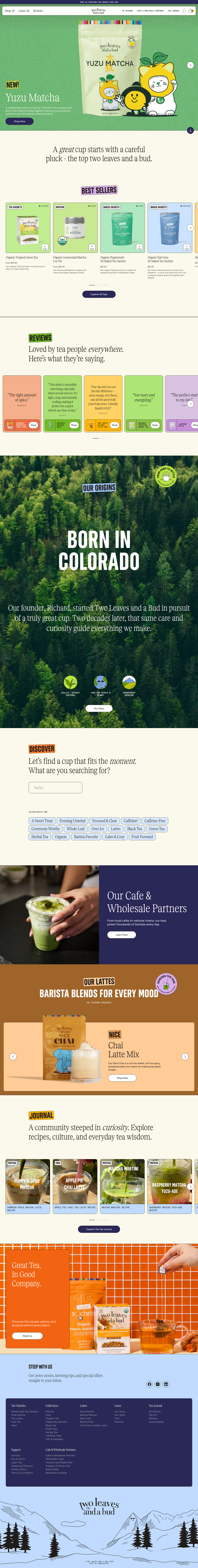 Home page of Two Leaves and a Bud