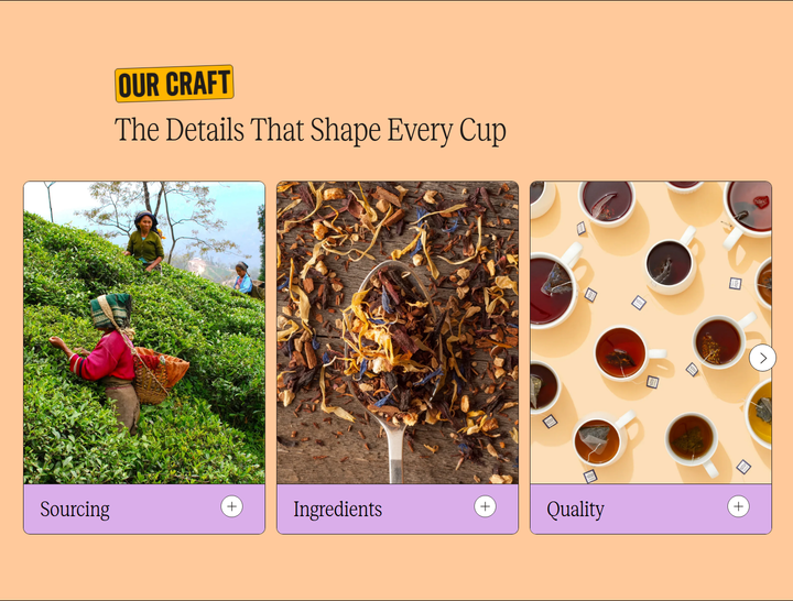 The Details That Shape Every Cup section from Two Leaves and a Bud