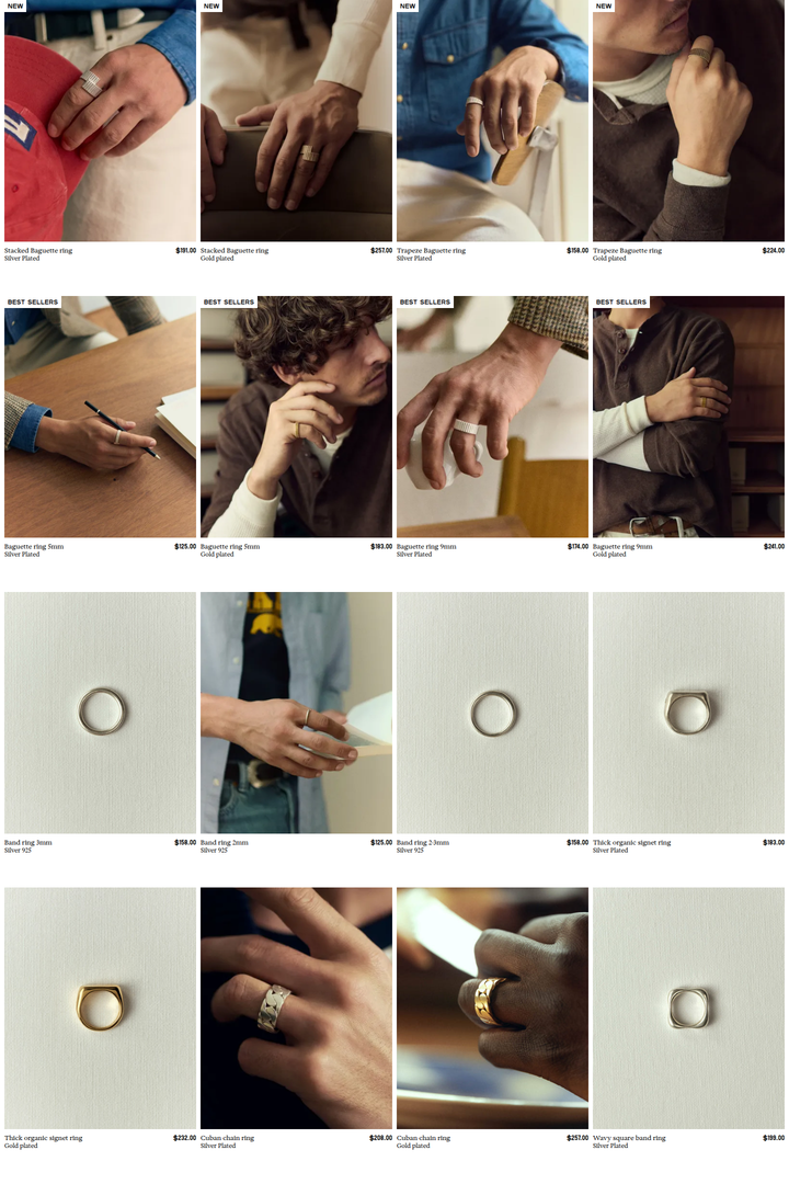 All Rings section from Coutumes