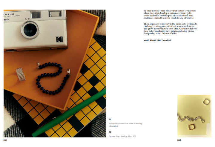 Editorial Spread section from Coutumes