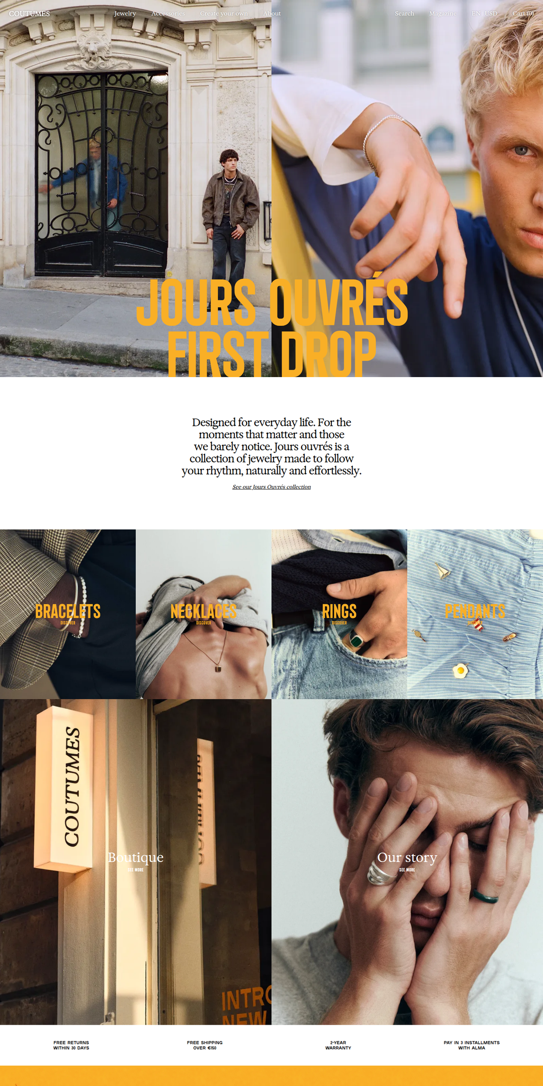 Home page of the Coutumes website