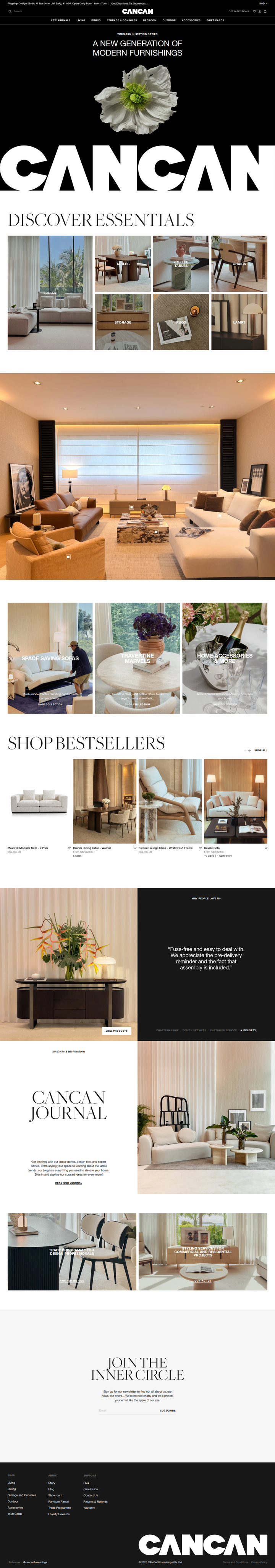 Home page from CANCAN Furnishings