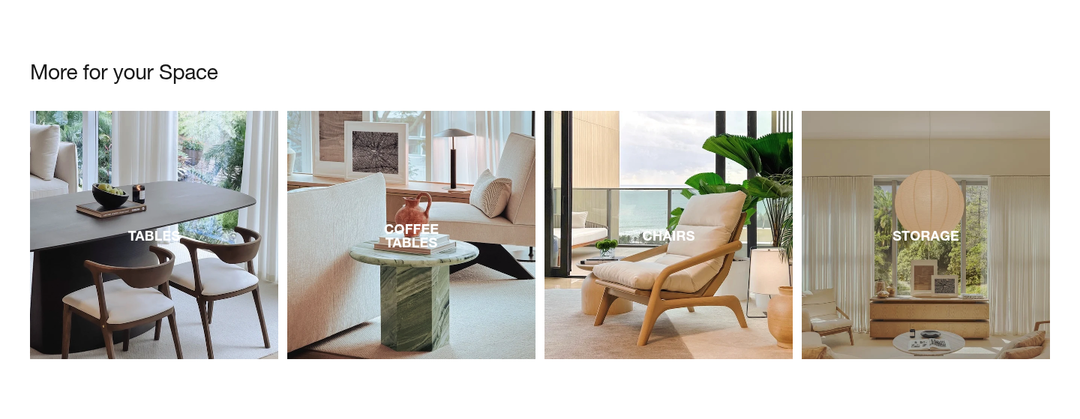 More for Your Space section from CANCAN Furnishings