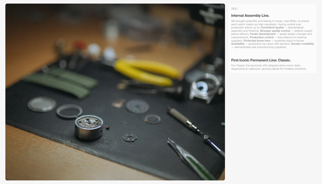 Internal Assembly Line section from Unimatic