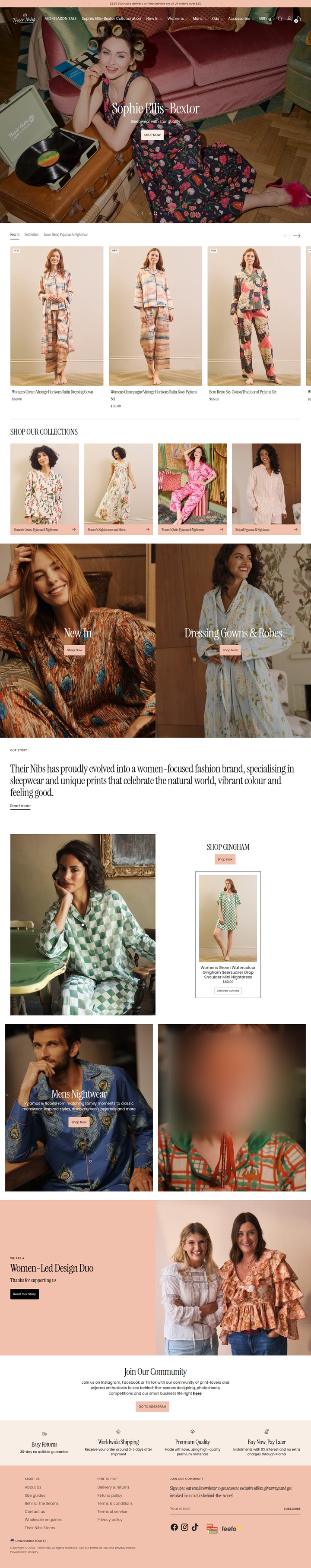 Home page from Their Nibs