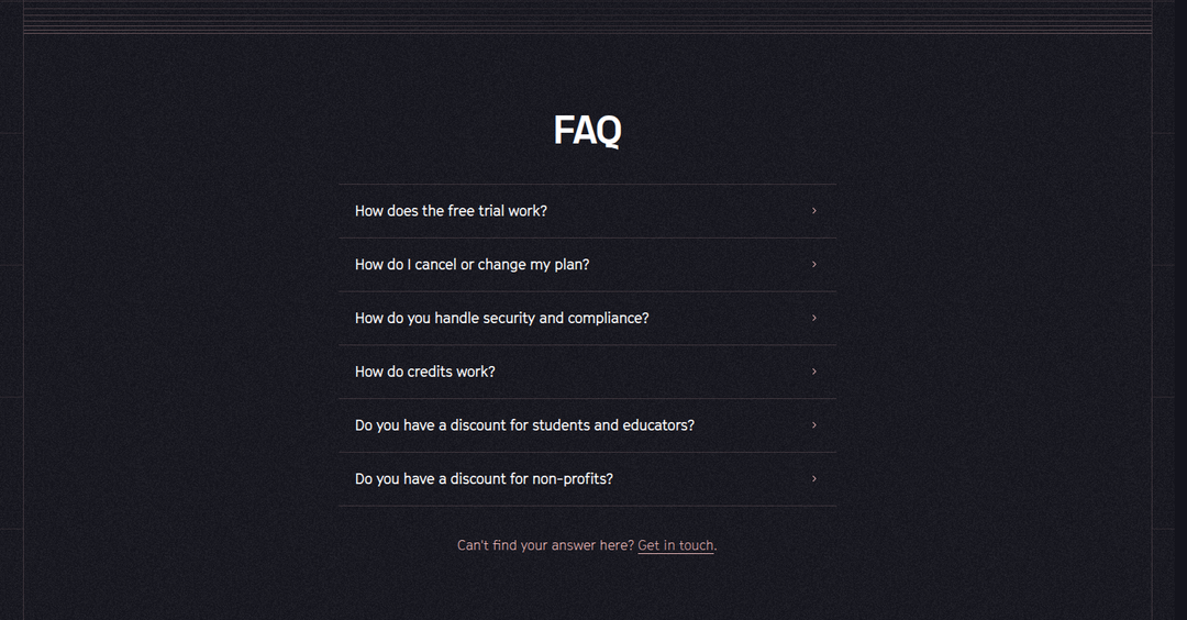 FAQ section from Hex