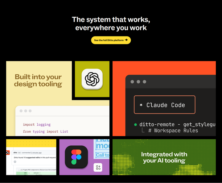 The System That Works, Everywhere You Work section from Ditto