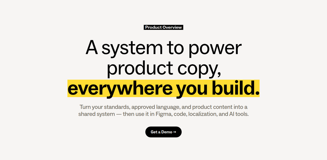 A System to Power Product Copy section from Ditto