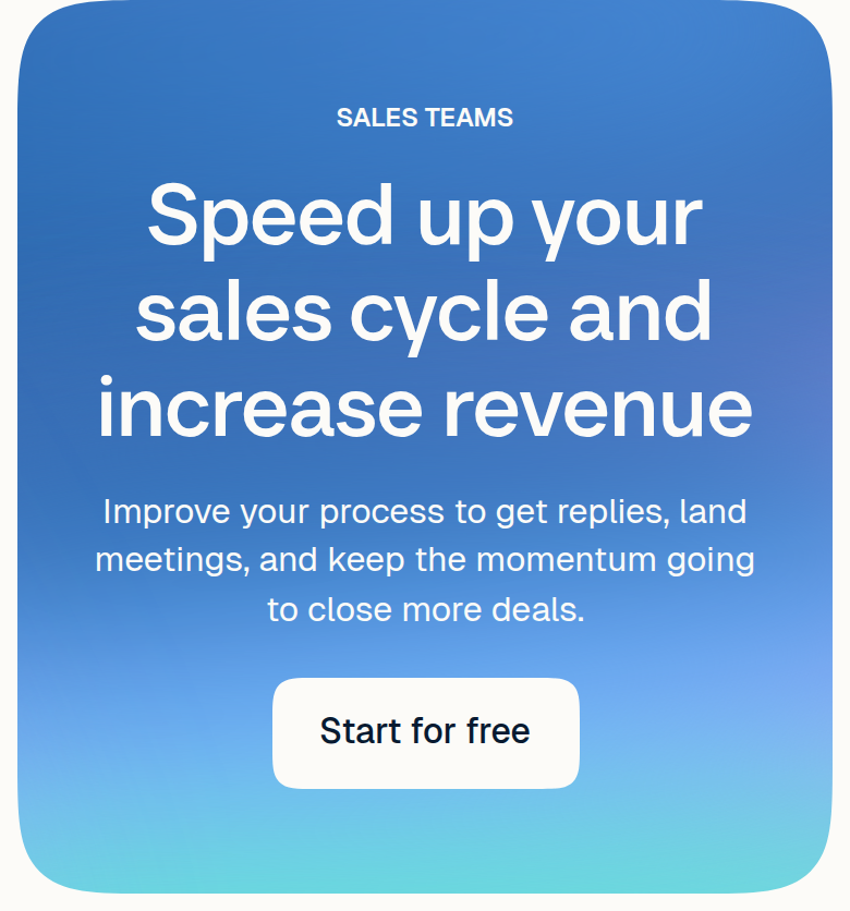 Speed Up Your Sales Cycle and Increase Revenue section from Calendly, on a phone