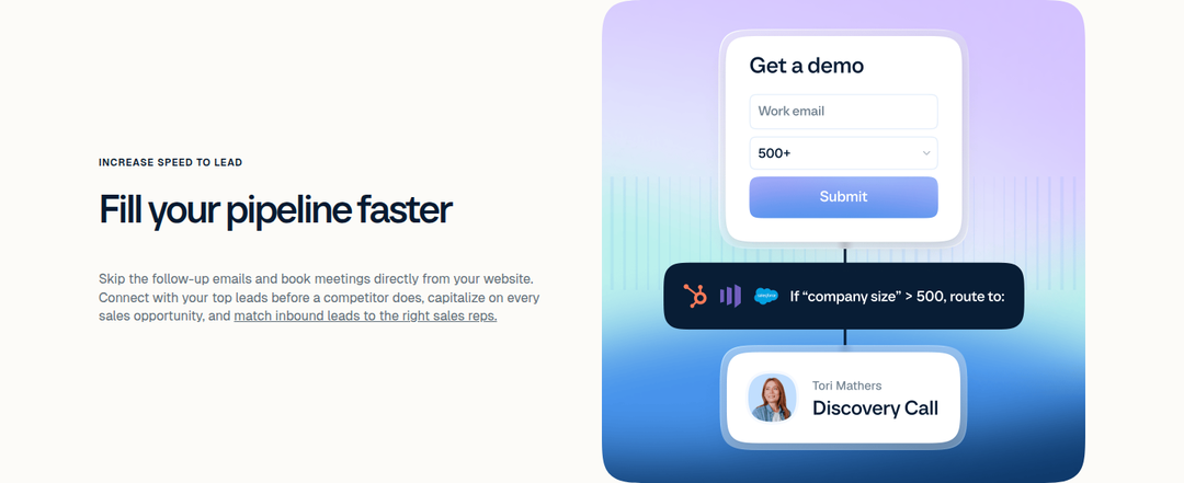 Fill Your Pipeline Faster section from Calendly