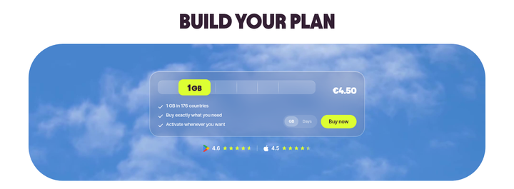 Build Your Plan section from Firsty
