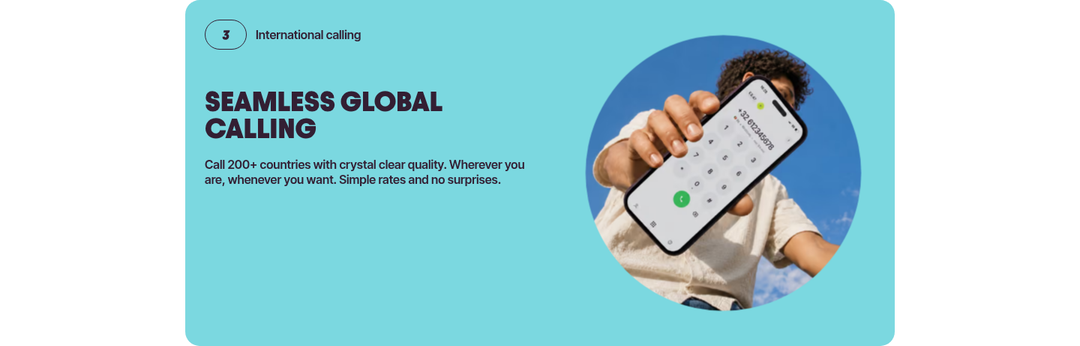 Seamless Global Calling section from Firsty