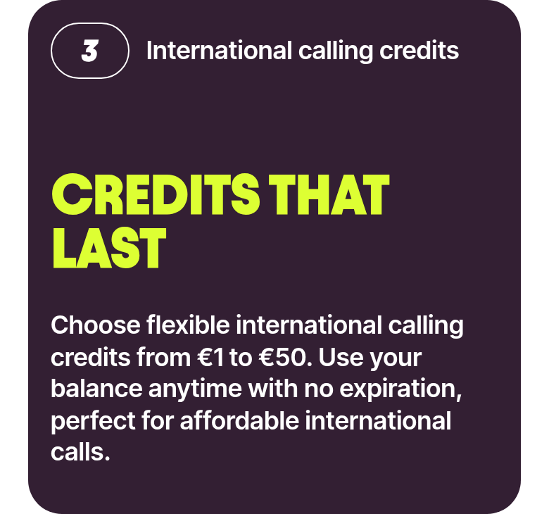 Credits That Last section from Firsty, on a phone