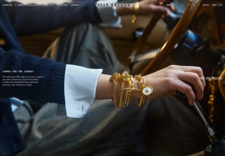 Charms for the Journey section from Tilly Sveaas