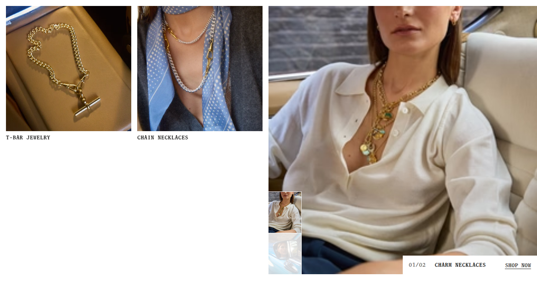 T-Bar Jewelry and Charm Necklaces section from Tilly Sveaas
