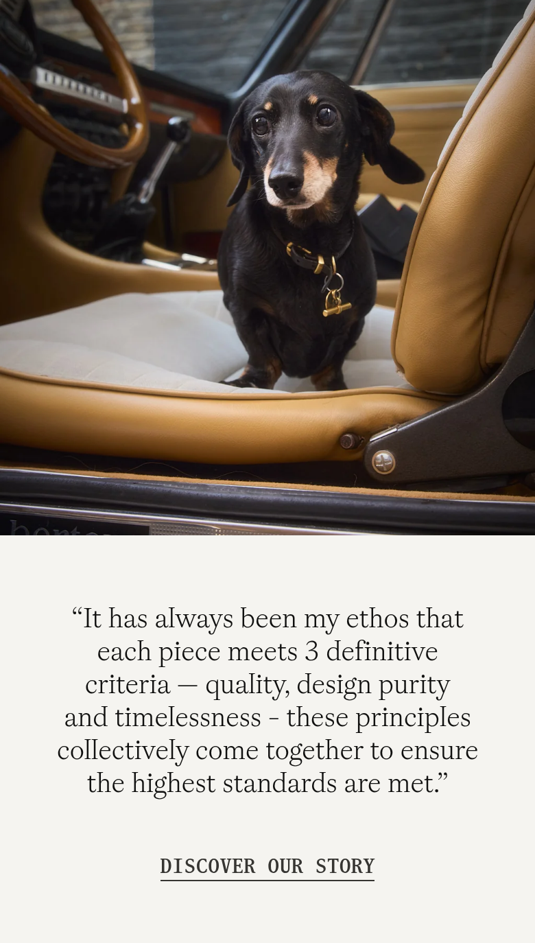 Discover Our Story section from Tilly Sveaas, on a phone