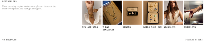 Bestsellers section from Tilly Sveaas
