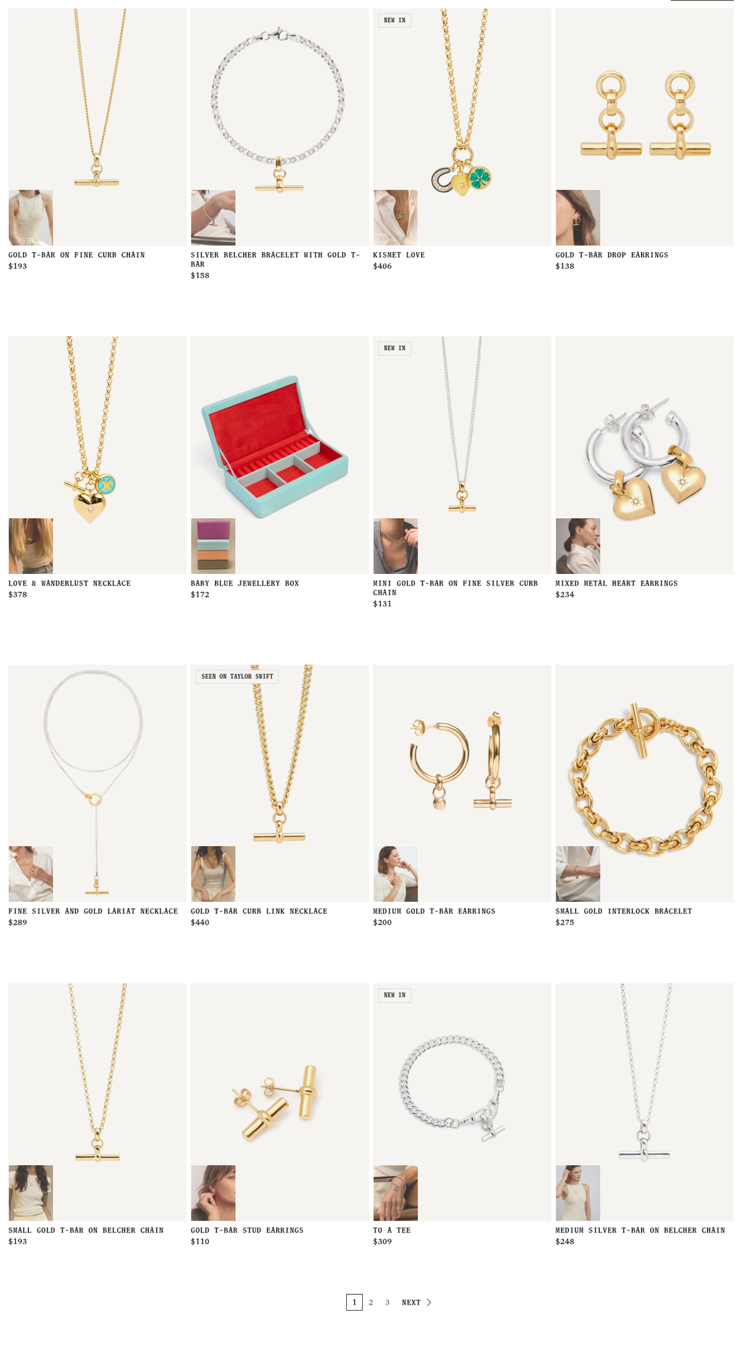 Bestselling Jewellery section from Tilly Sveaas