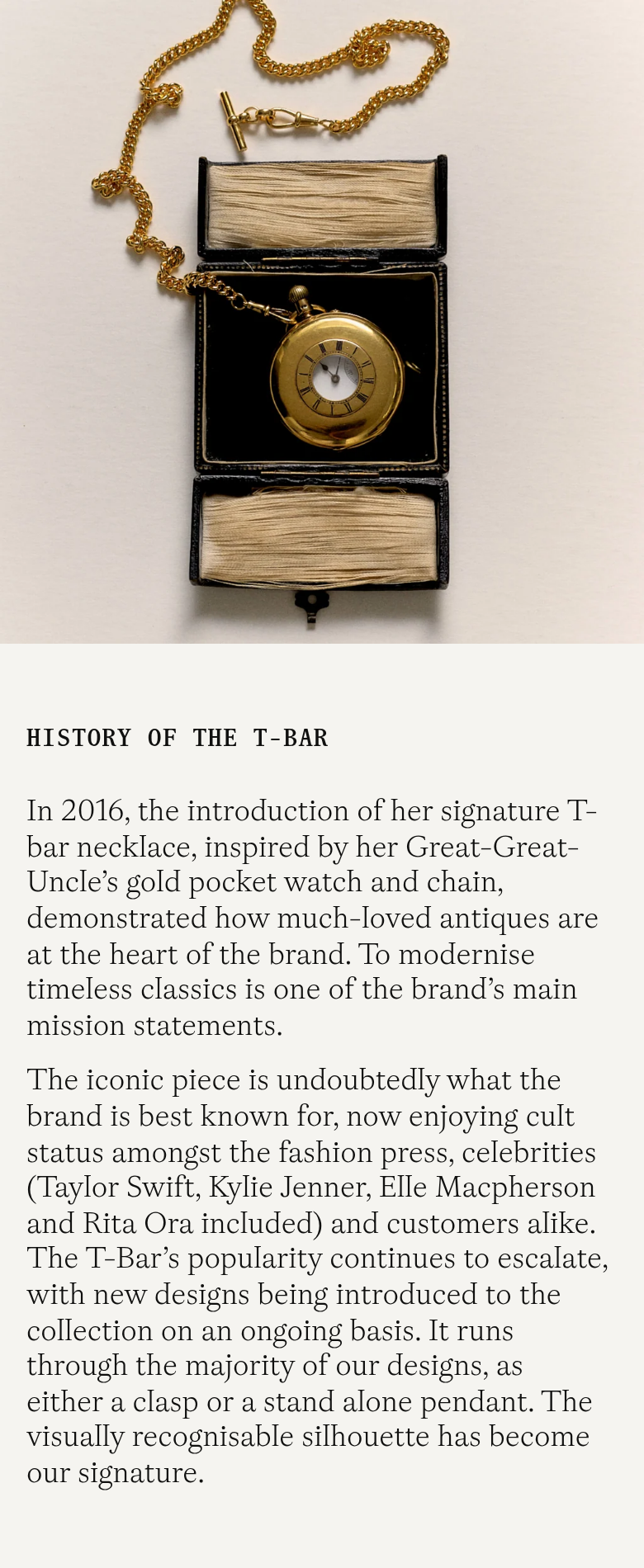 History of the T-Bar section from Tilly Sveaas, on a phone