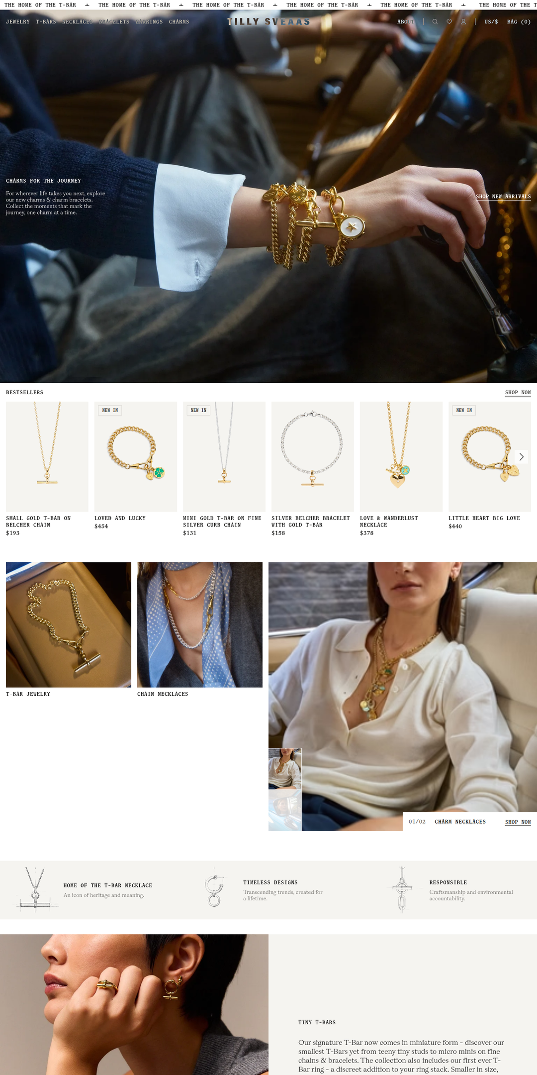 Home page of the Tilly Sveaas website