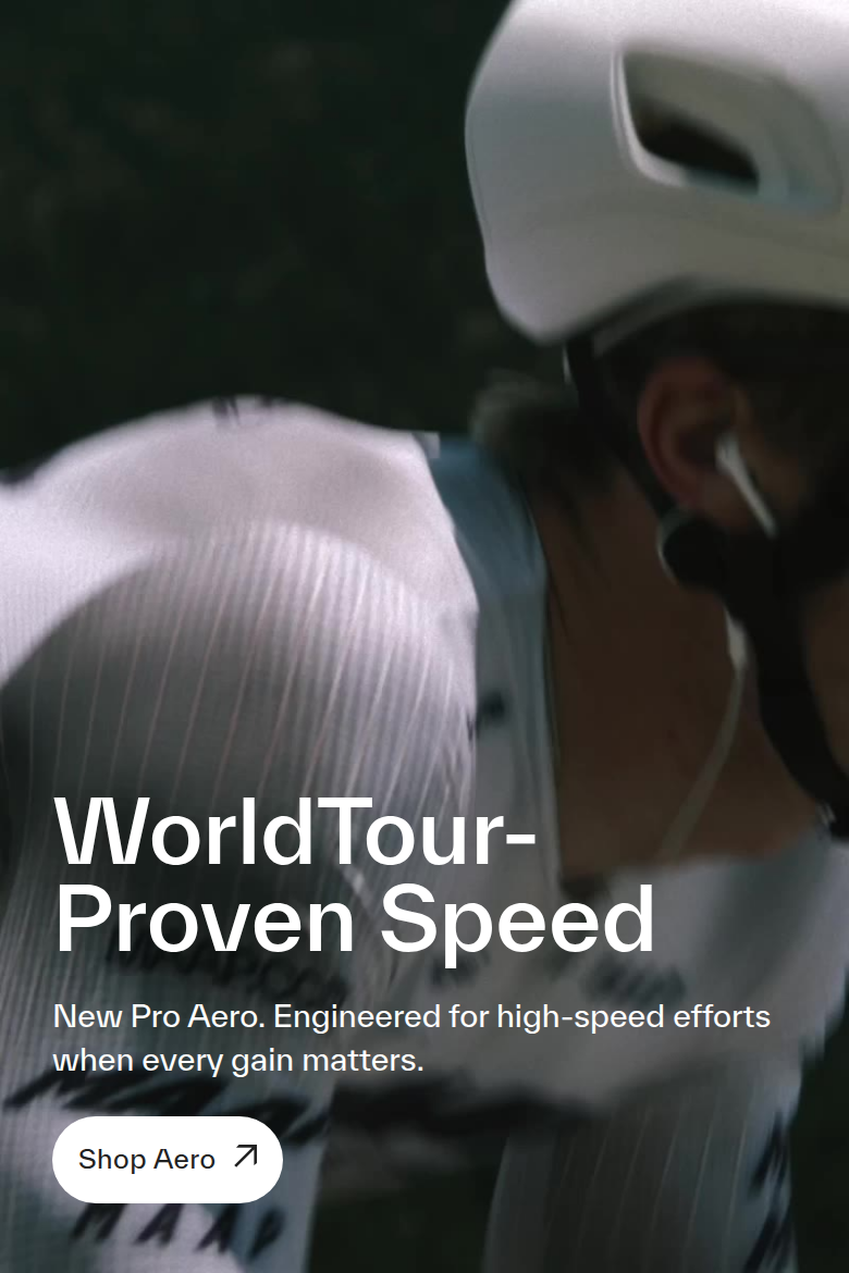 WorldTour-Proven Speed section from MAAP, on a phone