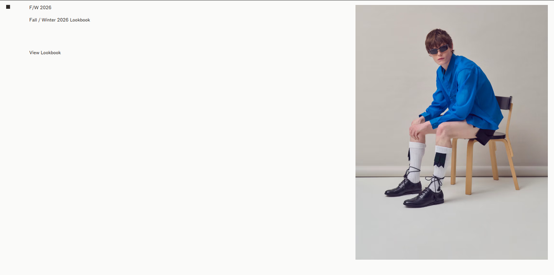 F/W 2026 Lookbook section from Literary Sport
