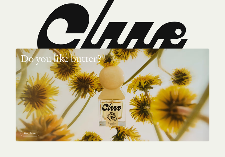 Do You Like Butter section from Clue Perfumery