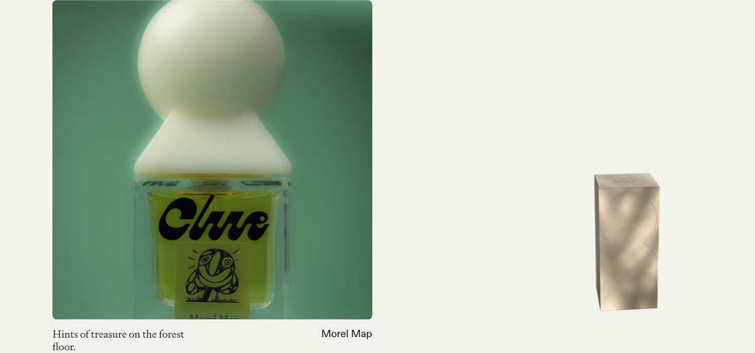 Morel Map section from Clue Perfumery