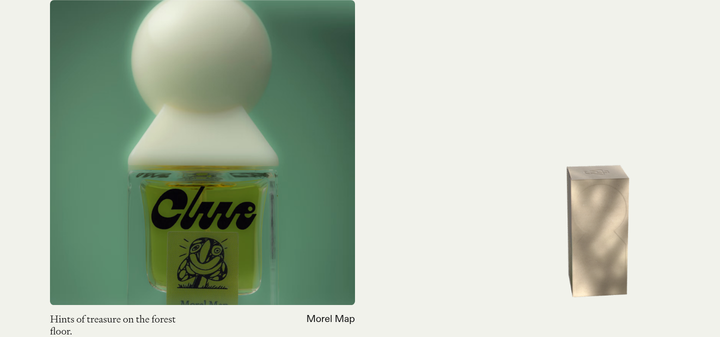 Morel Map section from Clue Perfumery