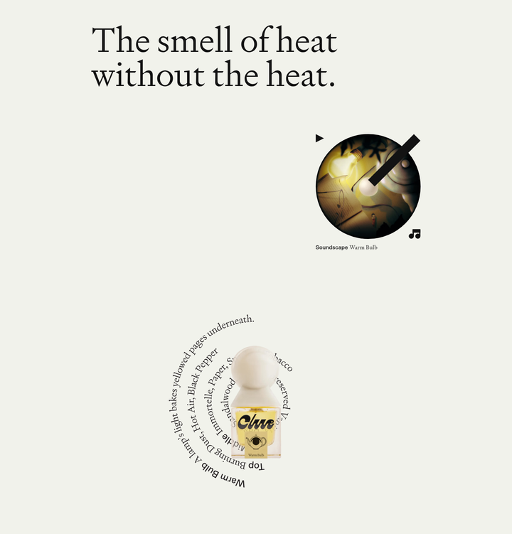 The Smell of Heat Without the Heat section from Clue Perfumery
