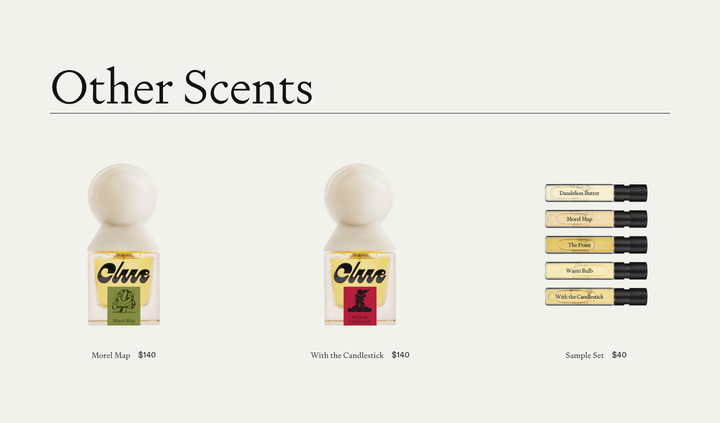 Other Scents section from Clue Perfumery