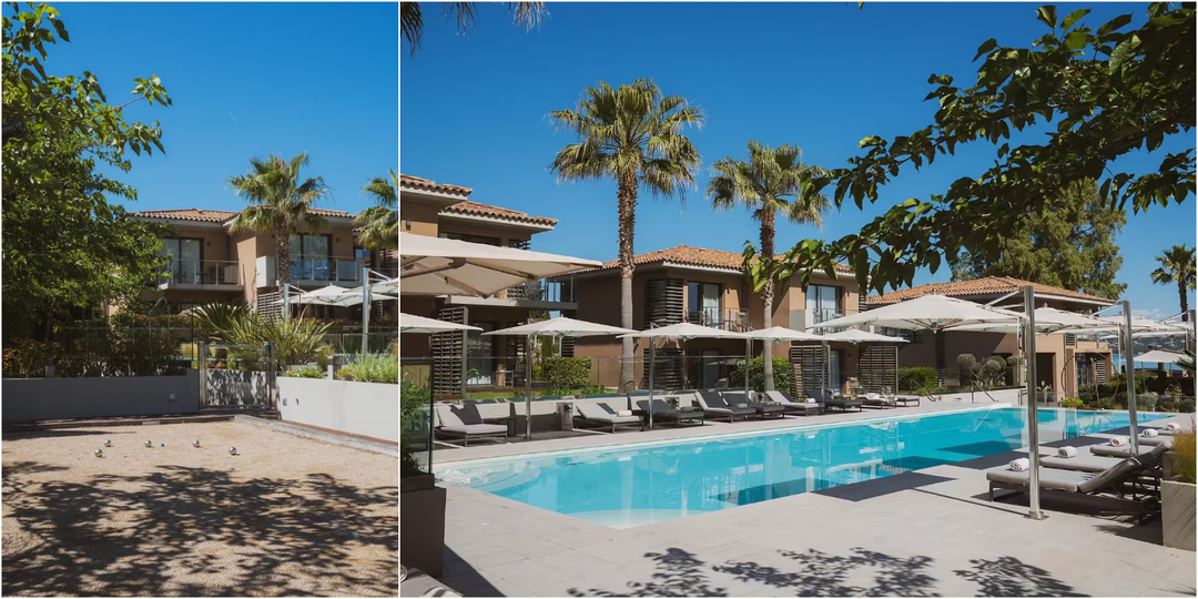 Pool and Gardens section from KUBE Saint-Tropez