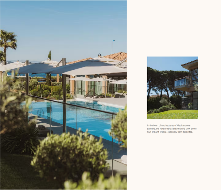Mediterranean Gardens section from KUBE Saint-Tropez