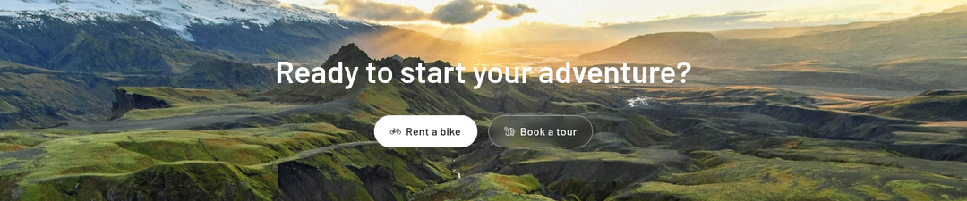 Ready to Start Your Adventure section from Icebike Adventures