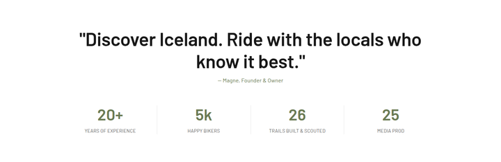 Ride with the Locals Who Know It Best section from Icebike Adventures