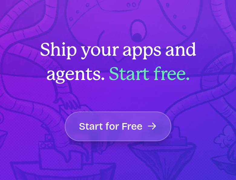 Ship Your Apps and Agents section from Fly.io, on a phone