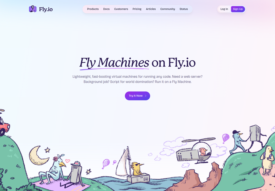 Fly Machines on Fly.io section from Fly.io