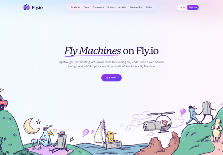 Fly Machines on Fly.io section from Fly.io