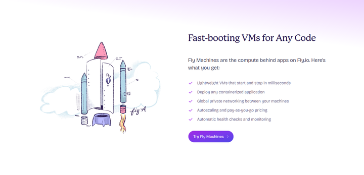 Fast-Booting VMs for Any Code section from Fly.io