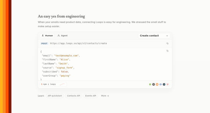 An Easy Yes From Engineering section from Loops