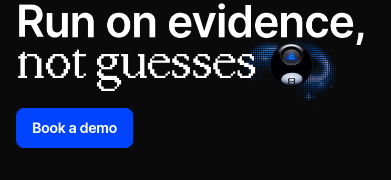 Run on Evidence, Not Guesses section from Dovetail, on a phone