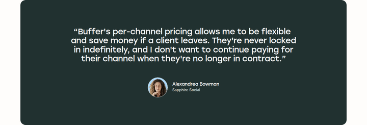 What People Are Saying section from Buffer