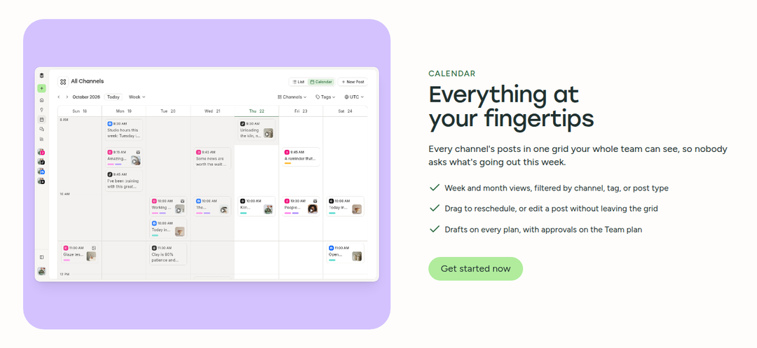 Everything at Your Fingertips section from Buffer