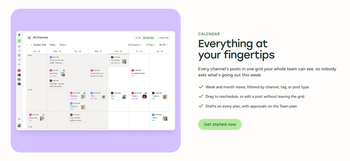 Everything at Your Fingertips section from Buffer