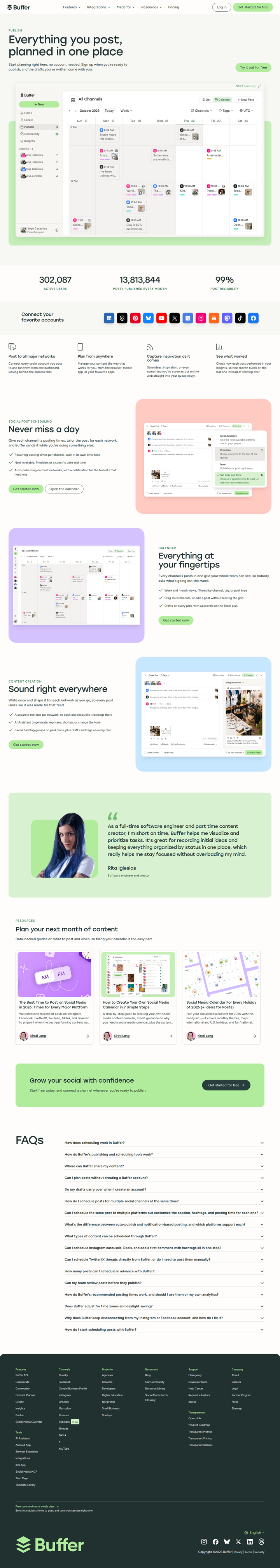 Publish page from Buffer